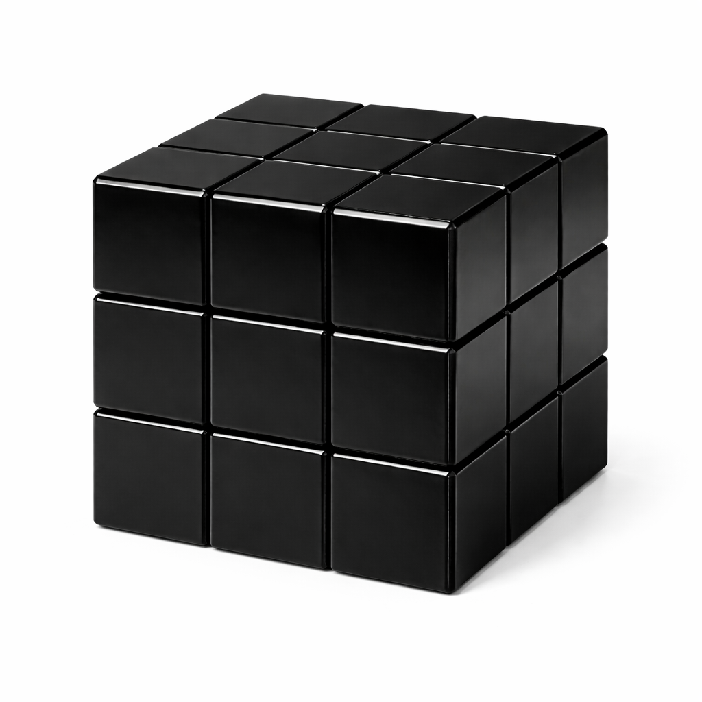 Twist Block Table (Black)
