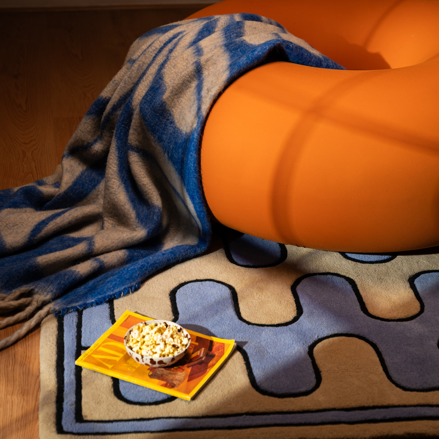 Squiggly Wave Rug